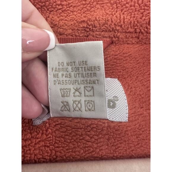 HORNY TOAD 1/4 Zip Fleece Jacket Sz XL Burgundy Orange Daphne Pullover Gorpcore - Picture 7 of 9